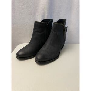 ELITES by walking cradles black ankle boots‎ leather made in Brazil size 6